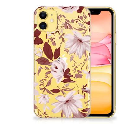 Smartphone hoesje Apple iPhone 11 Watercolor Flowers Smartphone hoesje Apple iPhone 11 Watercolor Flowers