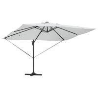 VidaXL Parasol met slot zand 352 x 251 x 265 cm polyester en aluminium - thumbnail