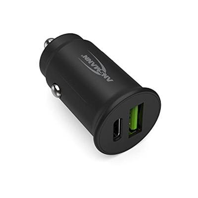 Ansmann InCar Charger CC230PD USB-oplader 30 W 1x USB-A, 1x USB-C USB PD Zwart Auto, Vrachtwagen Ansmann InCar Charger CC230PD USB-oplader 30 W 1x USB-A, 1x USB-C USB PD Zwart Auto, Vrachtwagen