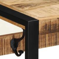 VidaXL Kapstok 80x35x35 cm massief ruw mangohout - thumbnail