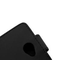 Vertical Flip Magnetic Snap lederen hoesje voor Sony Xperia E4(zwart) - thumbnail