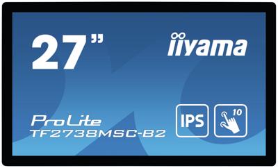 Iiyama ProLite TF2738MSC-B2 LCD-monitor Energielabel F (A - G) 68.6 cm (27 inch) 1920 x 1080 Pixel 16:9 5 ms DVI, HDMI, DisplayPort, Hoofdtelefoon (2.5 mm
