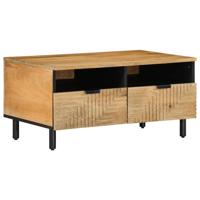 Salontafel 80x54x40 cm massief mangohout bruin - thumbnail