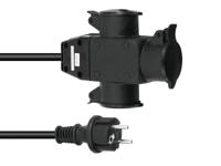 Eurolite 30247016 Stroom Verlengkabel 16 A Zwart 5 m H07RN-F 3G 1,5 mm² - thumbnail