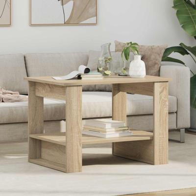 Salontafel Sonoma Eiken 72 x 50 x 50 cm Bewerkt hout