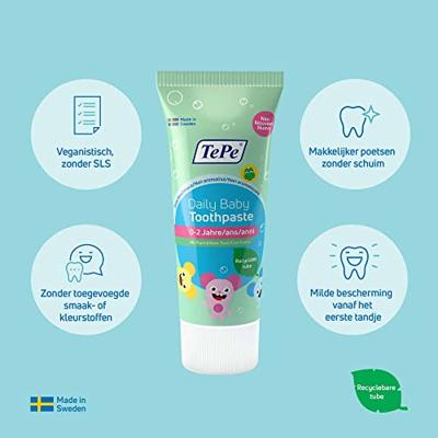 TePe Daily Baby Tandpasta 0-6 Jaar TePe Daily Baby Tandpasta 0-6 Jaar