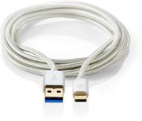 Kabel USB 3.1 | Type-C male - A male | 1,0 m | Aluminium - thumbnail
