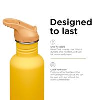 Klean Kanteen Drinkfles - classic - sportdop met flip - sunset - 800 ml - thumbnail