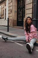 Colourful Rebel Janice Houndstooth Broek  Zwart Dames - Skinny Fit - Polyester - thumbnail