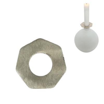 Stjernsund kaarsenring loua grijs 5,5 cm | 48 stuks