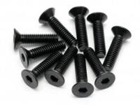 HPI - Flat head screw m4x15mm (hex socket/10pcs) (94531) - thumbnail