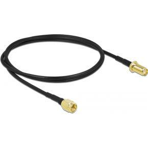 Delock 90447 Antennekabel SMA-stekker naar SMA-aansluiting LMR/CFD100 0,9 m met laag verlies Delock 90447 Antennekabel SMA-stekker naar SMA-aansluiting LMR/CFD100 0,9 m met laag verlies