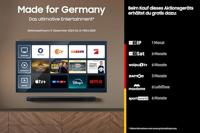 Samsung QLED 4K Q70D 55 inch tv met AI Quantum 4K processor, AI 4K afkomst, Samsung Tizen OS, Motion Xcelerator 120Hz, Smart TV, KI TV, GQ55Q70DATXZG, Duits model [2024] - thumbnail