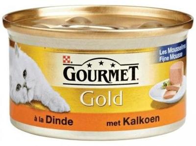 Gold mousse met kalkoen 85g kattenvoer Gourmet - Gourmet