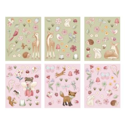 Bambolino Toys Little dutch stickerset fairy garden - thumbnail