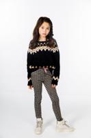 MAYCE Girlslabel Meisjes winter trui gebreid - Zwart oversized - thumbnail