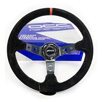 Race stuurwiel OCC Motorsport Zwart Zwart/Rood Ø 35 cm - thumbnail