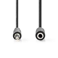 Nedis Stereo-Audiokabel | 3,5 mm Male | 3,5 mm Female | Vernikkeld | 1.00 m | Rond | Label - CAGL22090BK10 - thumbnail