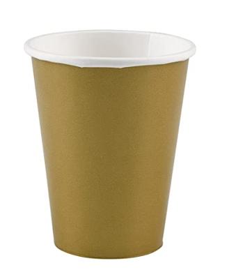 Gouden Partybekers 250ml - 8 Stuks