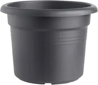 Elho green basics cilinder bloempot 45 cm living black - thumbnail