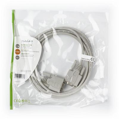 Nullmodemkabel | D-Sub 9-Pins Female - D-Sub 9-Pins Female | 3,0 m | Ivoor