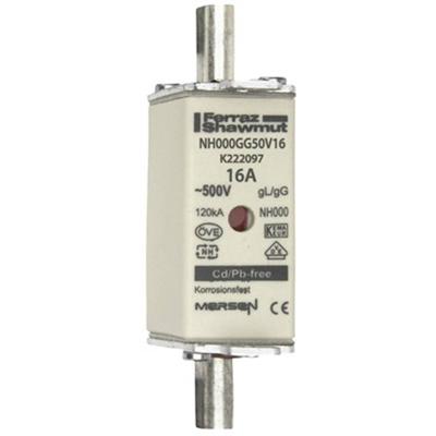 Mersen 1B635.000000 NH-zekering Geschikt voor Zekeringsgrootte 000-4 Afmeting zekering : 000 16 A 500 V 1 stuk(s) Mersen 1B635.000000 NH-zekering Geschikt voor Zekeringsgrootte 000-4 Afmeting zekering : 000 16 A 500 V 1 stuk(s)
