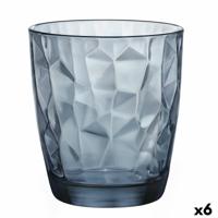 Bormioli Rocco Waterglazen Diamond - Blauw - 390 ml - 6 stuks - thumbnail