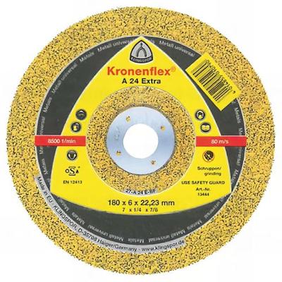 Klingspor 13444 A 24 Extra Afbraamschijf gebogen Diameter 180 mm Boordiameter 22.23 mm Staal 10 stuk(s) Klingspor 13444 A 24 Extra Afbraamschijf gebogen Diameter 180 mm Boordiameter 22.23 mm Staal 10 stuk(s)