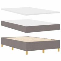 Boxspring bed met hoofdeinde Taupe 120 x 200 cm Stof - thumbnail