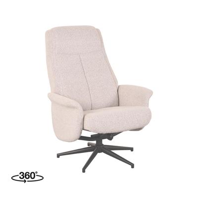 LABEL51 Fauteuil Bergen - Naturel - Boucle - Excl. Hocker LABEL51 Fauteuil Bergen - Naturel - Boucle - Excl. Hocker