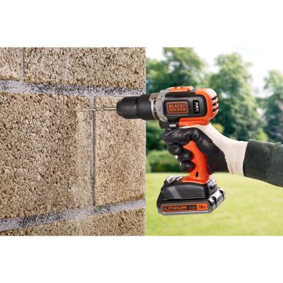 BLACK+DECKER BCD003MEM2K Accuboormachine | 18V | 2.0Ah Accu + 4.0Ah Accu + Lader | In koffer - BCD003MEM2K-QW