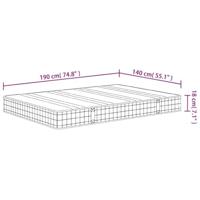 Binnenveringmatras middelhard 140x190 cm - thumbnail