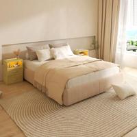 Monzana Bureaustoel - draaistoel - kruk - met - gestoffeerde - zitting - in - zwart - thumbnail