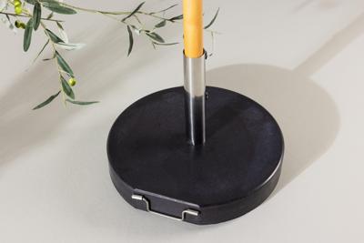 Nohr Ronde Parasolvoet 'Kadi' Graniet 40KG, kleur Zwart