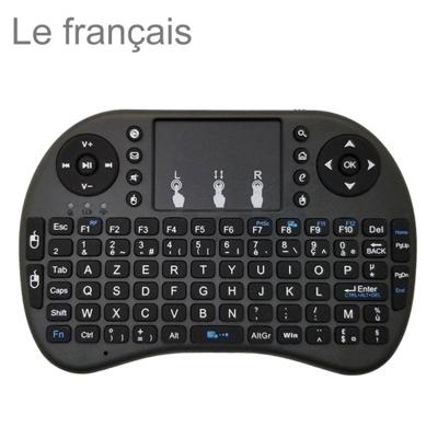 Ondersteuning taal: Franse i8 Air Mouse draadloos toetsenbord met touchpad voor Android TV Box & Smart TV & PC Tablet & Xbox360 & PS3 & HTPC/IPTV