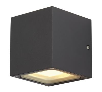 SLV MuurlampSitra Cube Up - Down GX53 antraciet - 232535