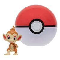 Pokemon Figure - Chimchar + Poke Ball (Clip 'n' Go) - thumbnail