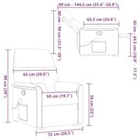 Sta-op-massagestoel verstelbaar stof wolk grijs - thumbnail