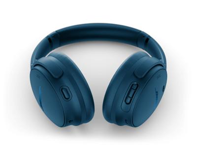 Bose QuietComfort Draadloze noise cancelling-hoofdtelefoon, Bluetooth over-ear hoofdtelefoon met afspeeltijd tot 24 uur, Schemerblauw - Limited-edition