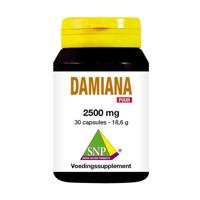 Damiana extract 2500mg puur 30 Vegetarische capsules - thumbnail