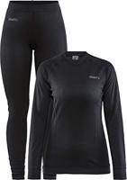 Craft Baselayer Set Thermoset Dames Black L - thumbnail