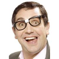 Nerd bril met plakbandje - thumbnail