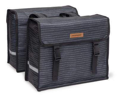 Newlooxs New looxs fiori double fietstas - zwart - dubbele tas - 30l