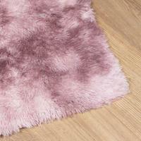 Hoogpolig vloerkleed NAVARRA 80x150 cm polyester stoffig roze - thumbnail