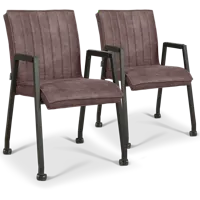 Armstoel Lucy - Otis Donkerbruin - thumbnail