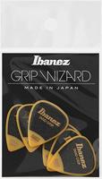 Ibanez PPA14MSGYE Grip Wizard Series Sand Grip plectrumset 6-pack teardrop geel medium - thumbnail