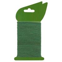Nature jute touw groen met ijzeren kern - thumbnail