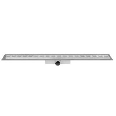 Easy Drain Compact 30 douchegoot RVS met enkele plaat RVS standaard RVS flens waterslot 30mm 70cm inbouw diepte 63mm met zijuitloop edcompr700-30
