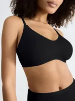 Katoenen soft Bh zonder beugel - Daily Cotton soft bra - Biologisch katoenen bralette met sluiting - thumbnail