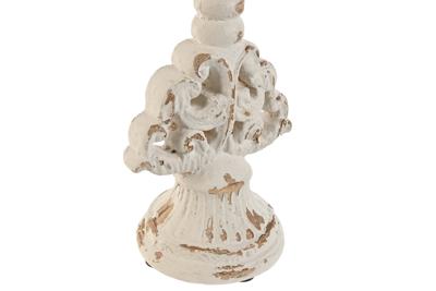 Kaarshouder Home ESPRIT Wit Hars 18 x 18 x 50 cm 18 x 15 x 51,5 cm